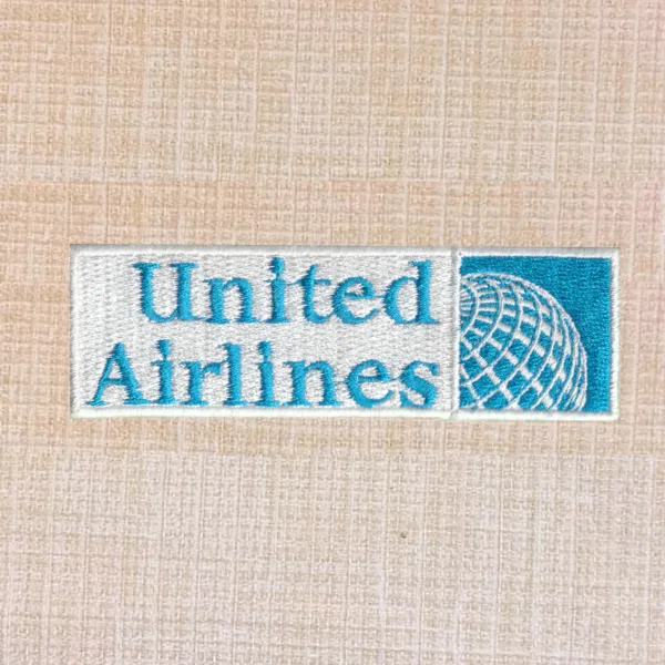 United Airlines Logo Embroidered Iron On Patch