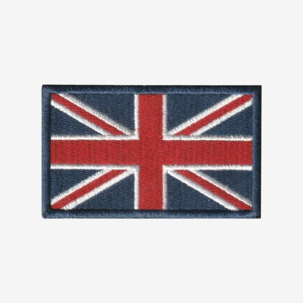 United Kingdom Flag Embroidered Iron On Patch United Kingdom Flag Embroidered Iron On Patch