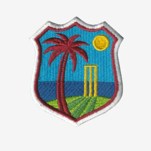 West Indies Cricket Team Logo Embroidered Iron On Patches West Indies Cricket Team Logo Embroidered Iron On Patches