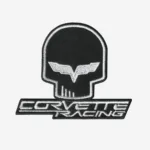 Corvette Racing Jake Skull Logo Embroidered Iron On Patch