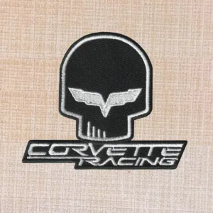 Corvette Racing Jake Skull Logo Embroidered Iron On Patch