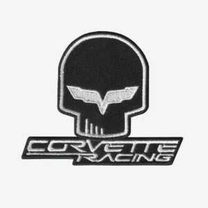 Corvette Racing Jake Skull Logo Embroidered Iron On Patch