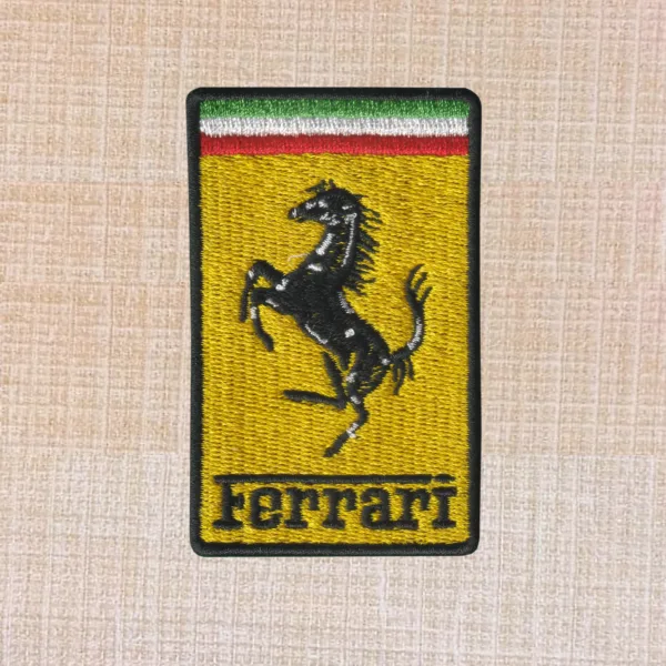 Ferrari Escudo Logo Embroidered Iron On Patch