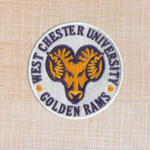 West Chester Golden Rams Football Team Logo Embroidered Iron On Patch
