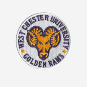 West Chester Golden Rams Football Team Logo Embroidered Iron On Patch