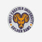 West Chester Golden Rams Football Team Logo Embroidered Iron On Patch