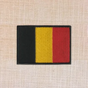 Belgium Flag Embroidered Iron On Patch