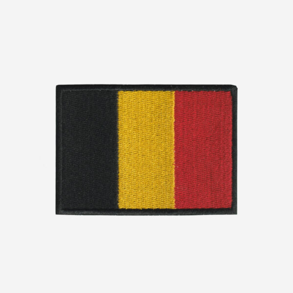 Belgium Flag Embroidered Iron On Patch Belgium Flag Embroidered Iron On Patch