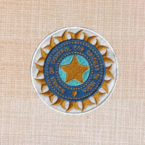 Board of Control Cricket in India Logo Embroidered Iron On Patch