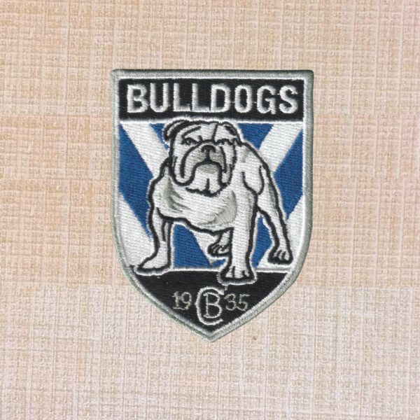 Canterbury Bulldogs NRL Logo Embroidered Iron On Patch