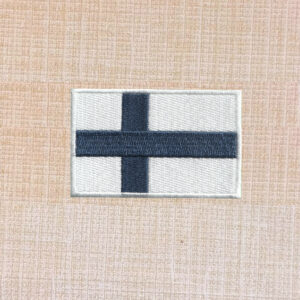 Finland Flag Embroidered Iron On Patch