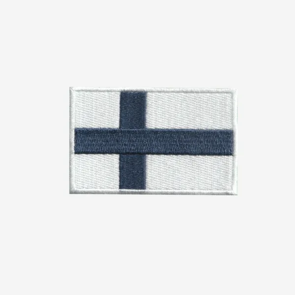 Finland Flag Embroidered Iron On Patch