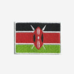 Flag of Kenya Embroidered Iron On Patch