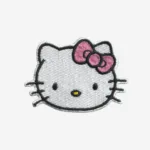 Hello Kitty Face Embroidered Iron On Patch