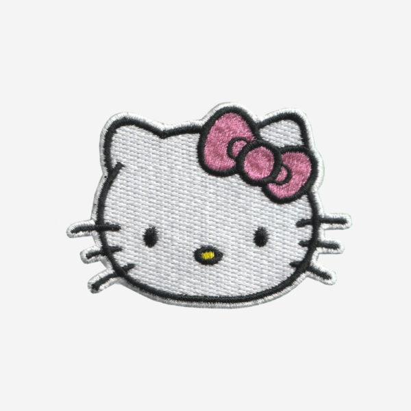 Hello Kitty Face Embroidered Iron On Patch Hello Kitty Face Embroidered Iron On Patch
