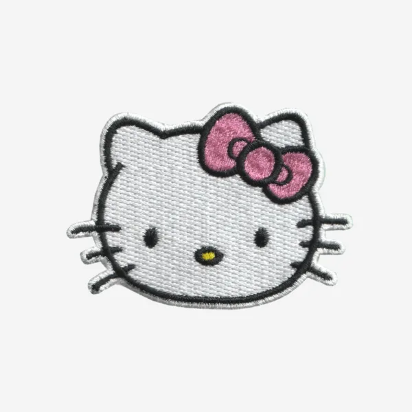 Hello Kitty Face Embroidered Iron On Patch Hello Kitty Face Embroidered Iron On Patch