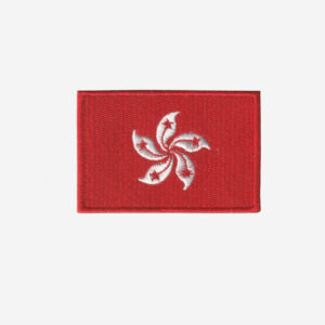 Hong Kong Flag Embroidered Iron On Patch