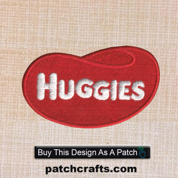 Huggies Logo Embroidered Iron On Patch