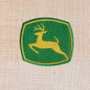 John Deere Logo Embroidered Iron On Patch