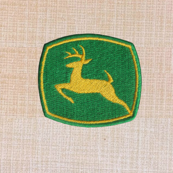 John Deere Logo Embroidered Iron On Patch
