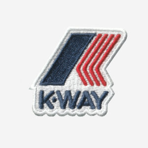 K-Way Logo Embroidered Iron On Patch