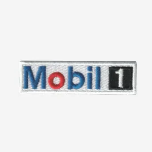 Mobil Logo Embroidered Iron On Patch - Image 3