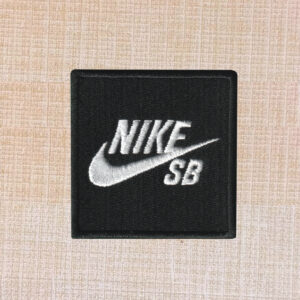 NIKE SB Logo Embroidered Iron On Patch - Image 3