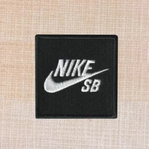 NIKE SB Logo Embroidered Iron On Patch - Image 3