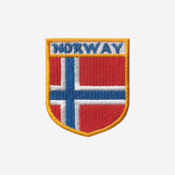 Norway Flag Crest Decal Embroidered Iron On Patch