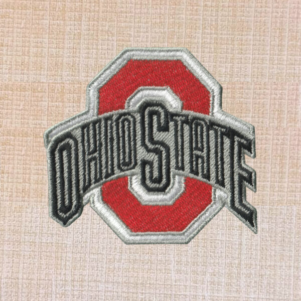 Ohio State Logo Embroidered Iron On Patch