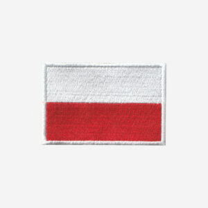 Poland Flag Embroidered Iron On Patch