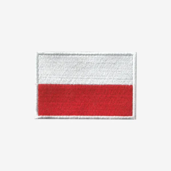 Poland Flag Embroidered Iron On Patch Poland Flag Embroidered Iron On Patch