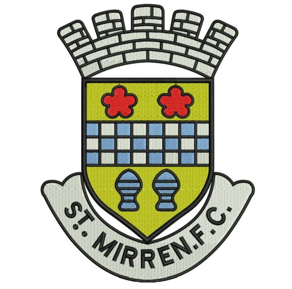 St Mirren Football Club Logo St Mirren Football Club Logo Embroidered Iron On Patch