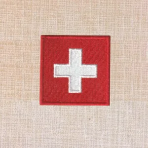 Switzerland Flag Embroidered Iron On Patch