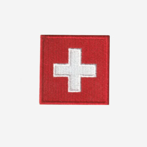Switzerland Flag Embroidered Iron On Patch