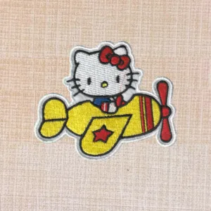 Up and Away with Hello Kitty Embroidered Iron On Patch