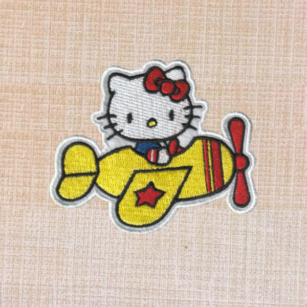 Up and Away with Hello Kitty Embroidered Iron On Patch