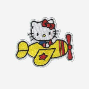 Up and Away with Hello Kitty Embroidered Iron On Patch