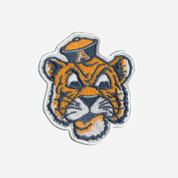 Vintage Auburn Tiger Logo Embroidered Iron On Patch Vintage Auburn Tiger Logo Embroidered Iron On Patch