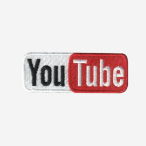 You Tube Logo Embroidered Iron On Patch