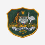 Australia Wallabies Rugby logo embroidered iron-on patch for fan clothing and accessories.