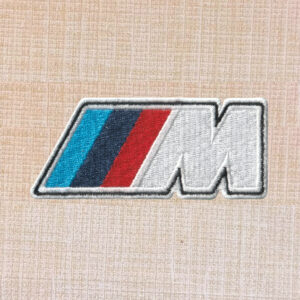 BMW M Logo Embroidered Iron On Patch
