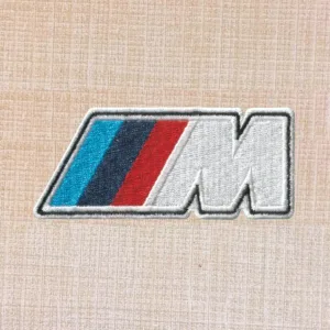 BMW M Logo Embroidered Iron On Patch