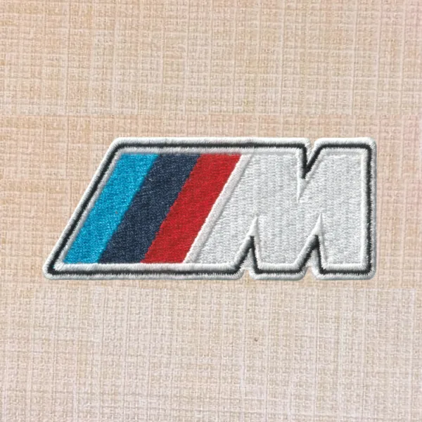 BMW M Logo Embroidered Iron On Patch