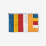 Buddhist Flag Embroidered Iron On Patch