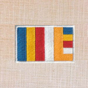 Buddhist Flag Embroidered Iron On Patch