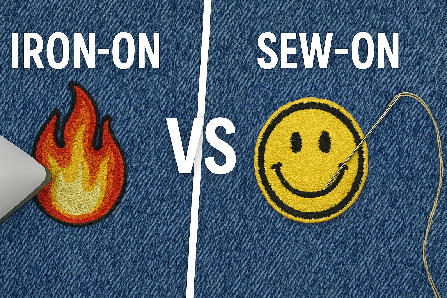 Iron-On vs. Sew-On Patches