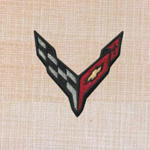 Chevrolet Corvette New Logo Embroidered Iron On Patch