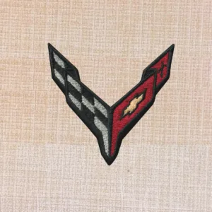 Chevrolet Corvette New Logo Embroidered Iron On Patch