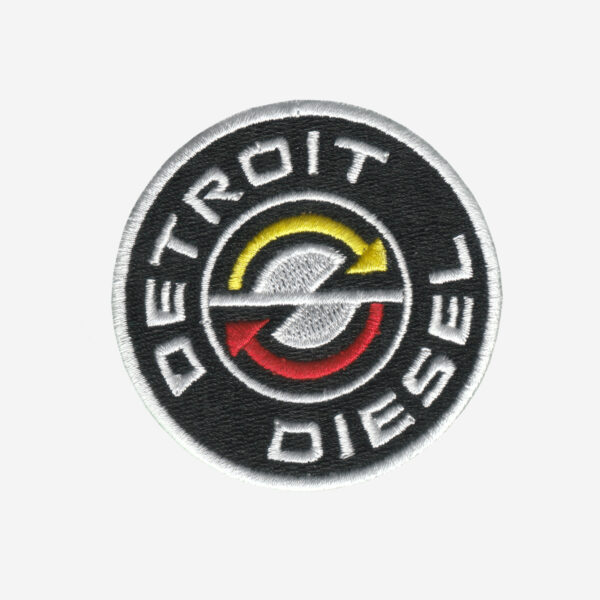 Detroit Diesel Logo Embroidered Iron On Patch Detroit Diesel logo embroidered iron-on patch for workwear, uniforms, and accessories.